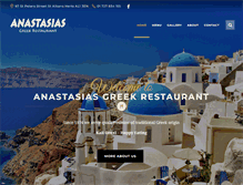 Tablet Screenshot of anastasiasrestaurant.co.uk